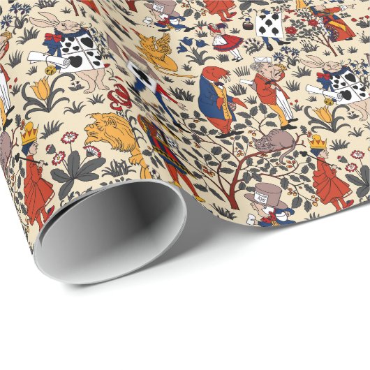 Alice im Wunderland Geschenkpapier (Rolleneckpunkt)