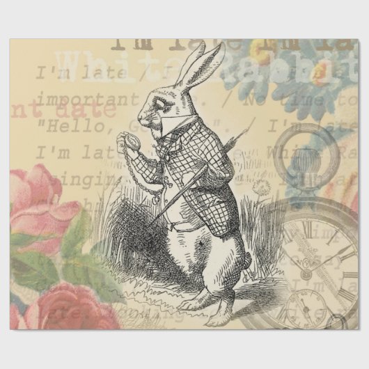 Alice im Wunderland Geschenkpapier (Flach)