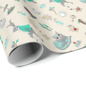 Alice im Wunderland Geschenkpapier (Rolleneckpunkt)