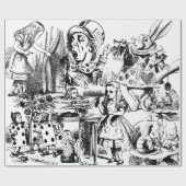 Alice im Wunderland Geschenkpapier (Flach)