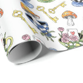 Alice im Wunderland Geschenkpapier (Rolleneckpunkt)