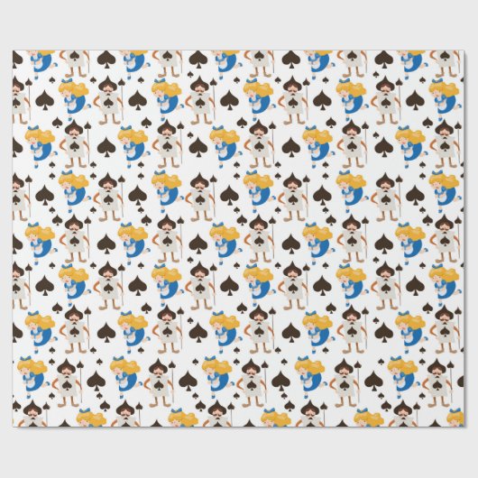 Alice im Wunderland Geschenkpapier (Flach)