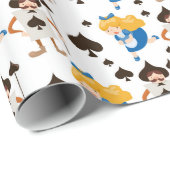 Alice im Wunderland Geschenkpapier (Rolleneckpunkt)