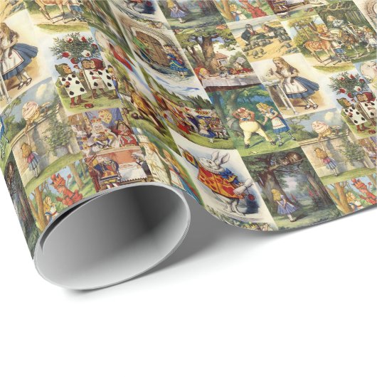 Alice im Wunderland Geschenkpapier (Rolleneckpunkt)