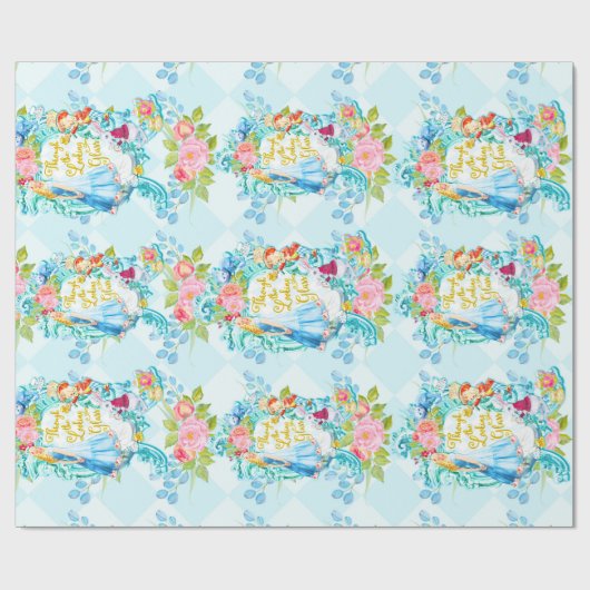 Alice im Wunderland Geschenkpapier (Flach)