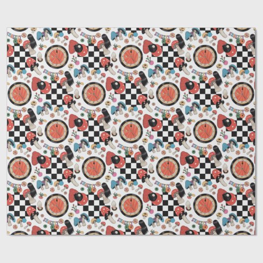 Alice im Wunderland Geschenkpapier (Flach)