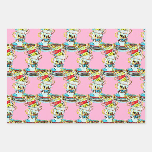 Alice im Wunderland Geschenkpapier Set (Vorderseite 3)