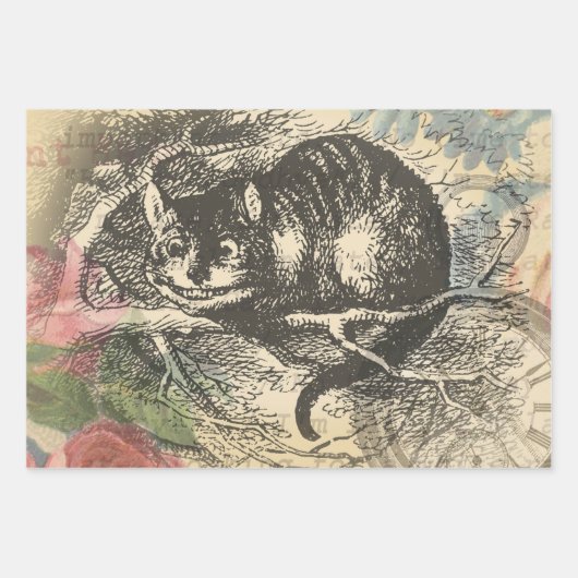 Alice im Wunderland Geschenkpapier Set (Vorderseite 2)