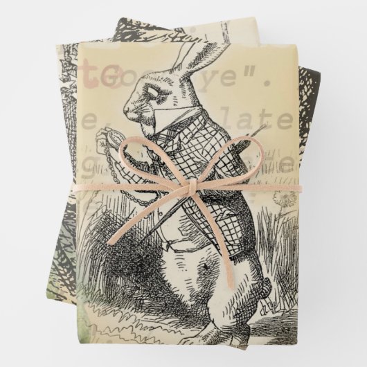 Alice im Wunderland Geschenkpapier Set (Beispiel)