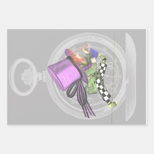 Alice im Wunderland Geschenkpapier Set (Vorderseite 3)