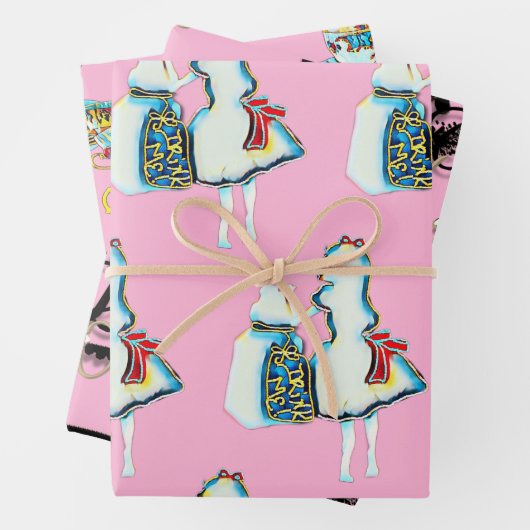 Alice im Wunderland Geschenkpapier Set (Beispiel)