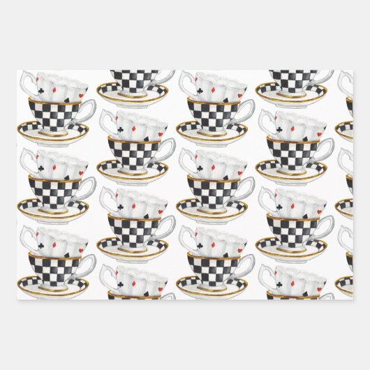 Alice im Wunderland Geschenkpapier Set (Vorderseite 2)