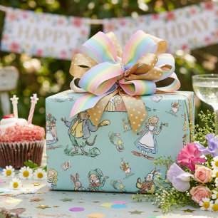 Alice im Wunderland Geschenkpapier Süße Kinder