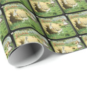 Alice im Wunderland Geschenkwrap Geschenkpapier (Rolleneckpunkt)