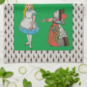 Alice im Wunderland Geschirrtuch (Gefaltet)