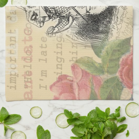 Alice im Wunderland Geschirrtuch (Gefaltet)