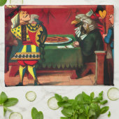 Alice im Wunderland Geschirrtuch (Gefaltet)