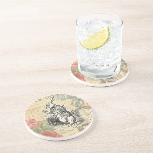 Alice im Wunderland Getränkeuntersetzer (Seite)