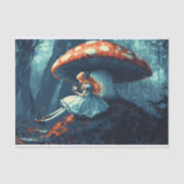 Alice im Wunderland Giant Mushroom Decoupage Seidenpapier (Vorderseite)