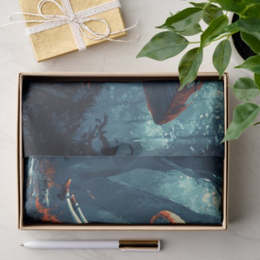 Alice im Wunderland Giant Mushroom Decoupage Seidenpapier (Geschenk)