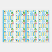 Alice im Wunderland Girl Niedlich Custom Kindergeb Geschenkpapier Set (Vorderseite)