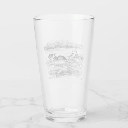 Alice im Wunderland Glas (Rückseite)