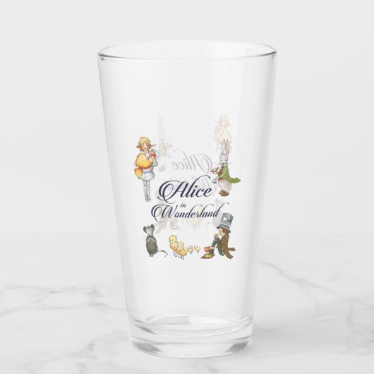 Alice im Wunderland Glas (Rückseite)