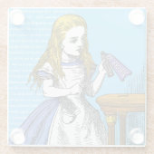 Alice im Wunderland Glass Untersetzer (Rückseite)