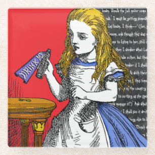 Alice im Wunderland Glasuntersetzer