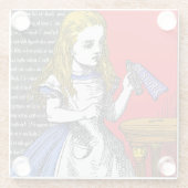Alice im Wunderland Glasuntersetzer (Rückseite)