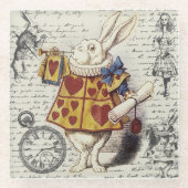 Alice im Wunderland Glasuntersetzer (Vorderseite)