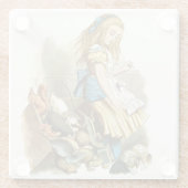 Alice im Wunderland Glasuntersetzer (Rückseite)