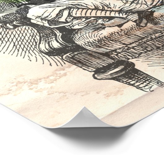 Alice im Wunderland "Glauben" Poster (Ecke)