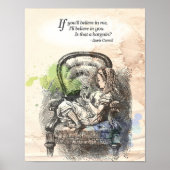 Alice im Wunderland "Glauben" Poster (Vorne)