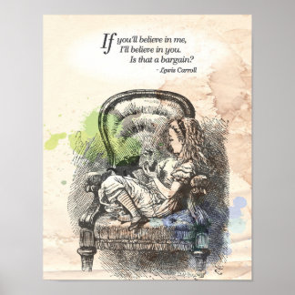 Alice im Wunderland "Glauben" Poster