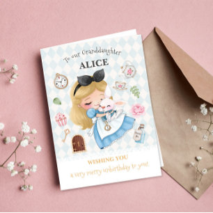 Alice im Wunderland Glückwunschkarte zum Un-Geburt Karte