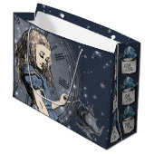 Alice im Wunderland Große Geschenktasche Geschenktüte (Vorderseite Schrägansicht)