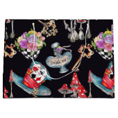 Alice im Wunderland Große Geschenktüte (Vorderseite)