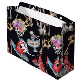 Alice im Wunderland Große Geschenktüte (Rückseite Schrägansicht)