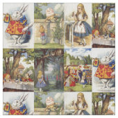 Alice im Wunderland Große Quadrate Stoff (Nahaufnahme)