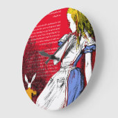 Alice im Wunderland Große Wanduhr (Winkel)