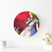 Alice im Wunderland Große Wanduhr (Zuhause)