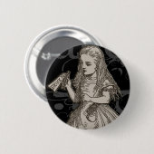 Alice im Wunderland Grunge Button (Vorne & Hinten)