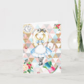 Alice im Wunderland Grußkarten Karte (Vorderseite)