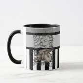Alice im Wunderland Gryphon Grunge Tasse (Links)