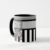 Alice im Wunderland Gryphon Grunge Tasse (Vorderseite Links)