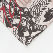 Alice im Wunderland Hatter und Kaninchen Fleecedecke (Ecke)