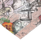 Alice im Wunderland Hatter und Kaninchen Kurzer Tischläufer (Ecke)