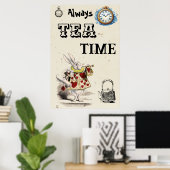 Alice im Wunderland - Herald - Tea Time Poster (Heimbüro)