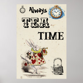 Alice im Wunderland - Herald - Tea Time Poster